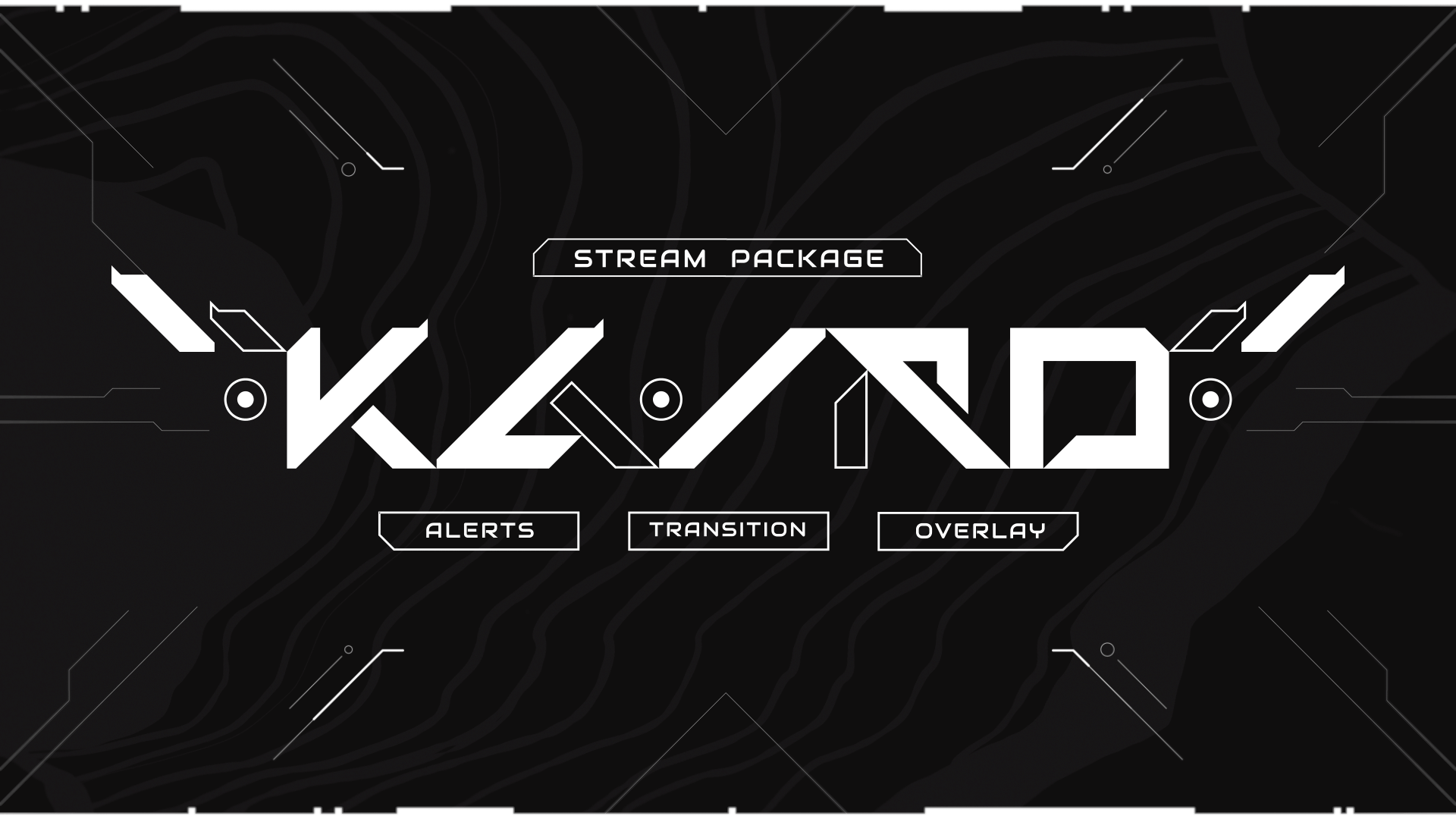 Kairo - Futuristic Twitch Overlay and Alerts Package for OBS Studio