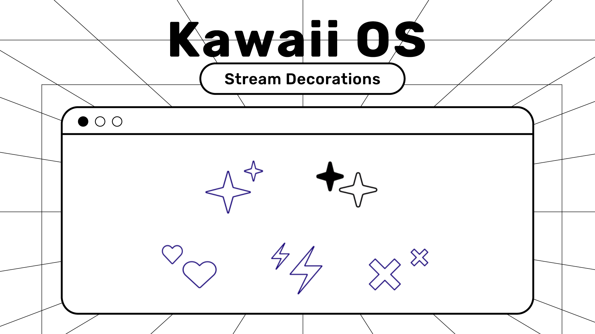 Kawaii OS Stream Decorations for Streamlabs, StreamElements, and OBS