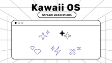 Load image into Gallery viewer, Kawaii OS Stream Decorations for Streamlabs, StreamElements, and OBS
