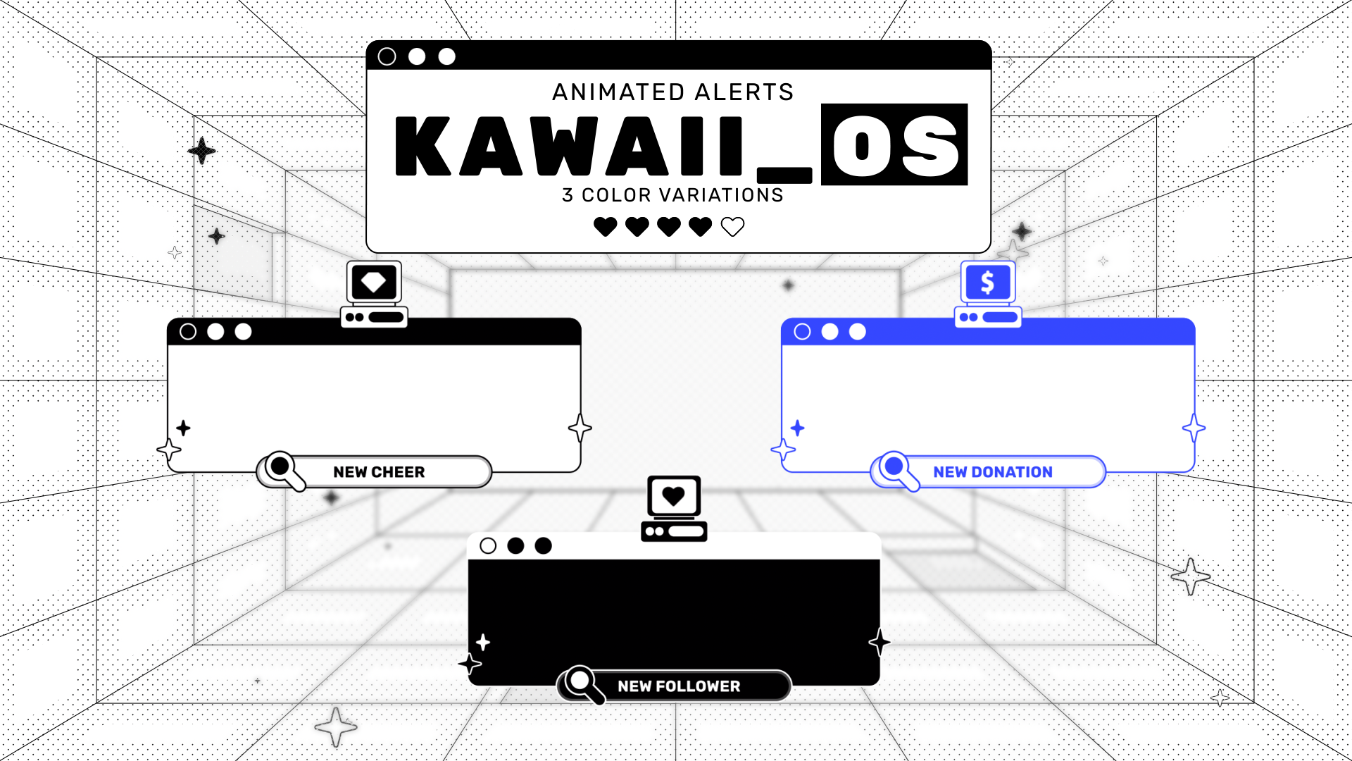 Kawaii OS - Animated Alerts for Twitch, Youtube and Facebook Gaming