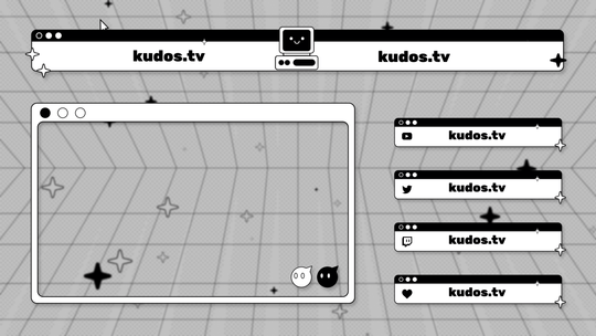 Kawaii OS — Stream Header, Label and Webcam Overlay Pack for OBS