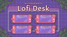 Load image into Gallery viewer, Lofi Desk - Animated Alerts for Twitch, Youtube and Facebook Gaming
