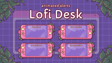 Load image into Gallery viewer, Lofi Desk - Animated Alerts for Twitch, Youtube and Facebook Gaming
