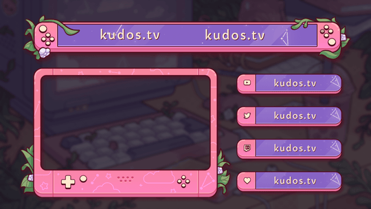 Lofi Desk — Stream Header, Label and Webcam Overlay Pack for OBS