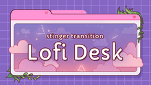 Load image into Gallery viewer, Lofi Desk - Stinger Transition for Twitch, Youtube and Facebook
