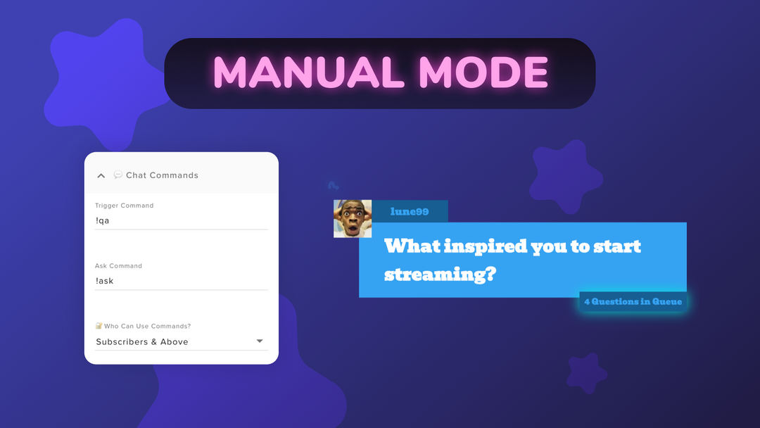 Q&A Chat Widget for Twitch and OBS Interactive Question Overlay (StreamElements)