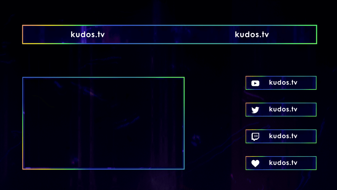 Melting — Stream Header, Label and Webcam Overlay Pack for OBS