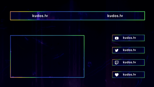 Melting — Stream Header, Label and Webcam Overlay Pack for OBS