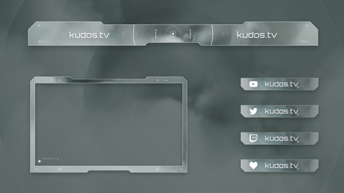 Military — Stream Header, Label and Webcam Overlay Pack for OBS