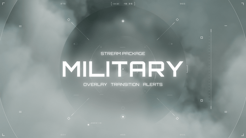 Military - Twitch Overlay and Alerts Package for OBS Studio