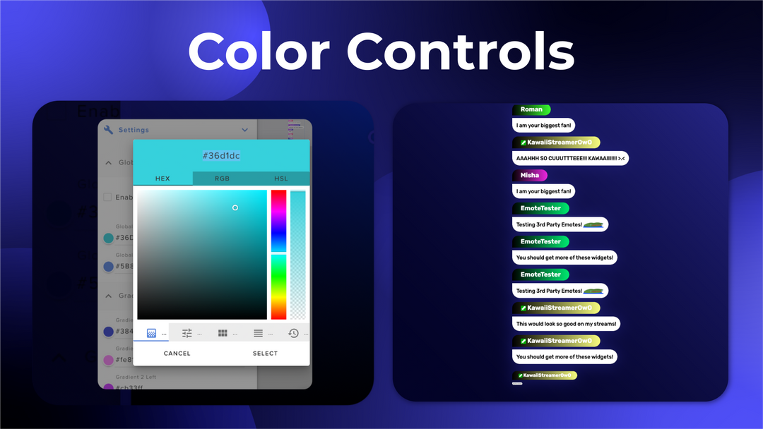 Minimal Gradient Chat Widget