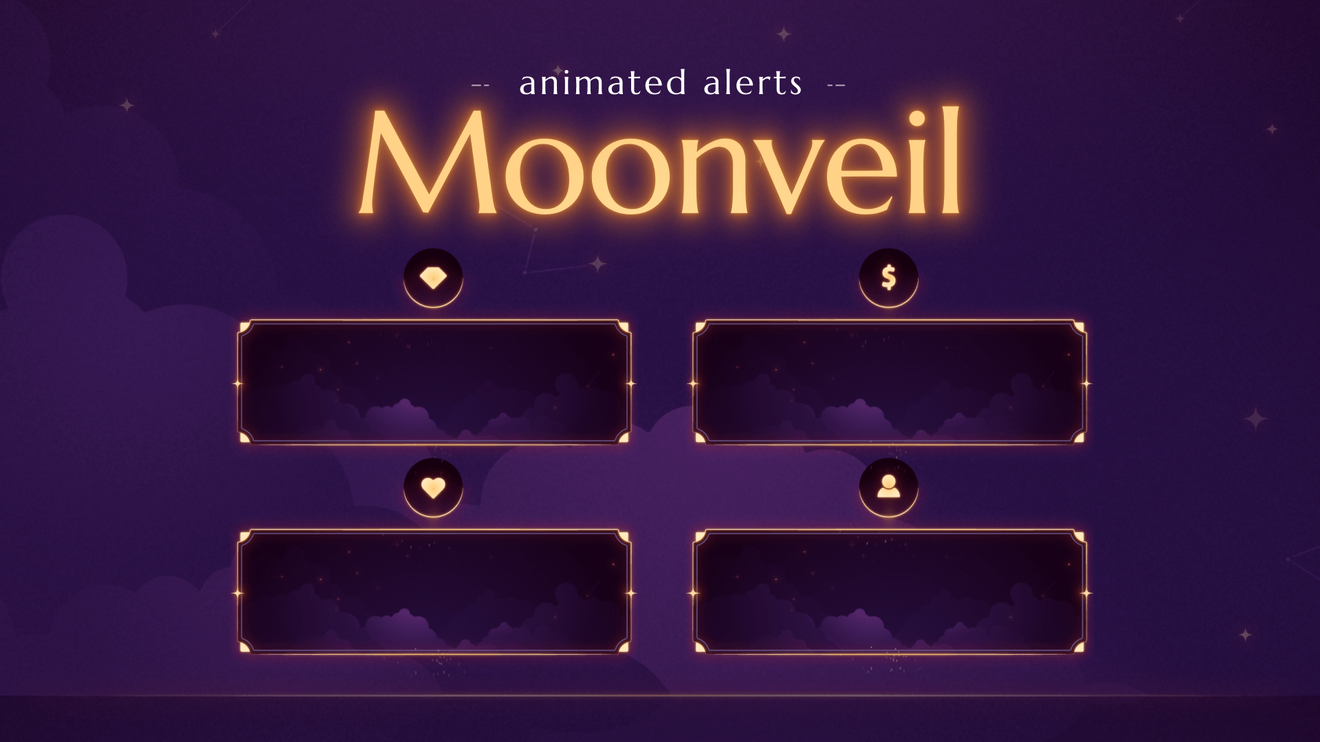 Moonveil - Animated Alerts for Twitch, Youtube and Facebook Gaming
