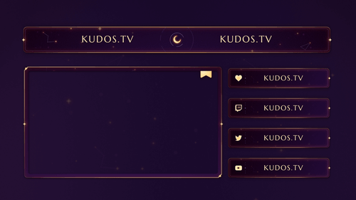 Moonveil — Stream Header, Label and Webcam Overlay Pack for OBS