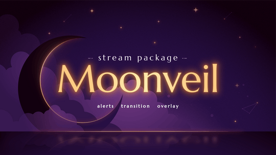 Moonveil - Dreamy Twitch Overlay and Alerts Package for OBS Studio