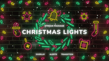 Load image into Gallery viewer, Christmas Lights - Twitch Overlay and Alerts Package for OBS Studio
