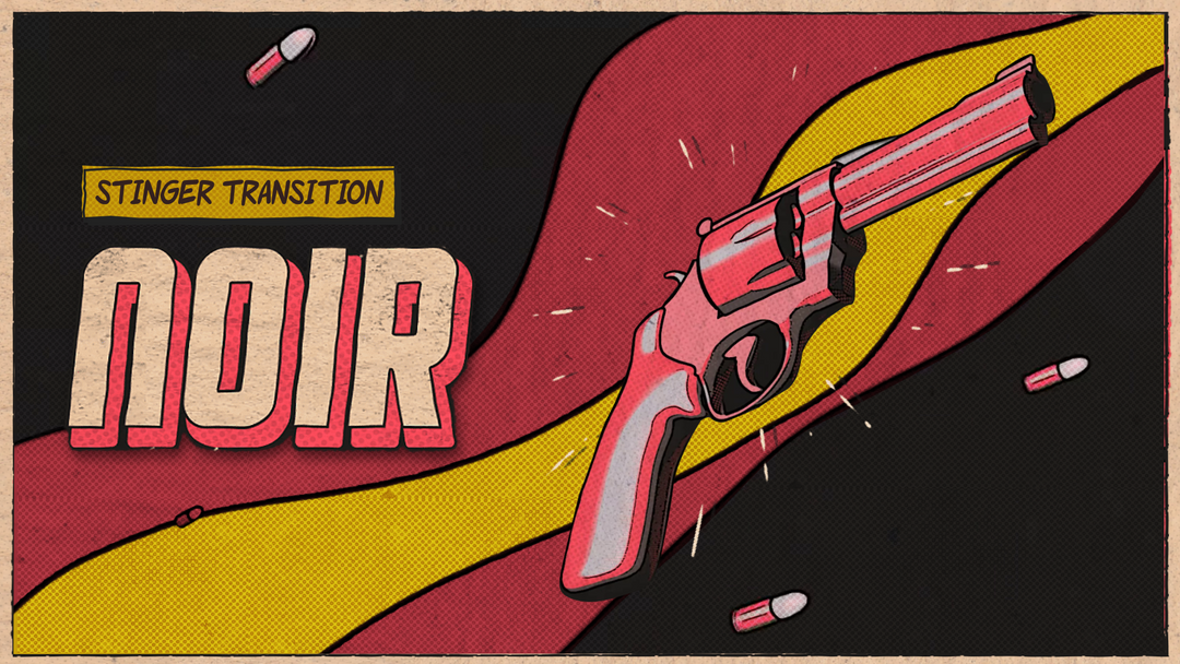 Noir - Stinger Transition for Twitch, Youtube and Facebook