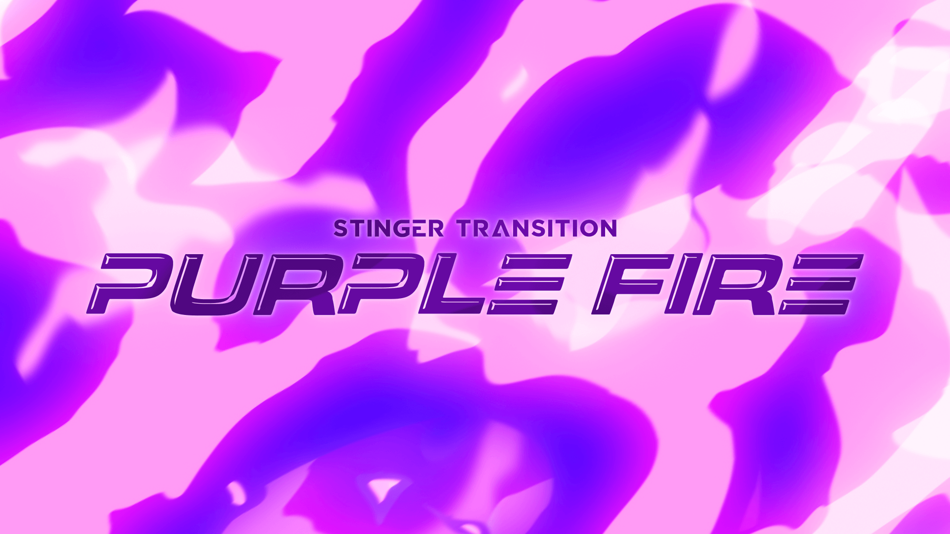 Purple Fire - Stinger Transition for Twitch, Youtube and Facebook