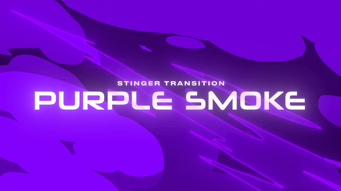 Purple Smoke - Stinger Transition for Twitch, Youtube and Facebook