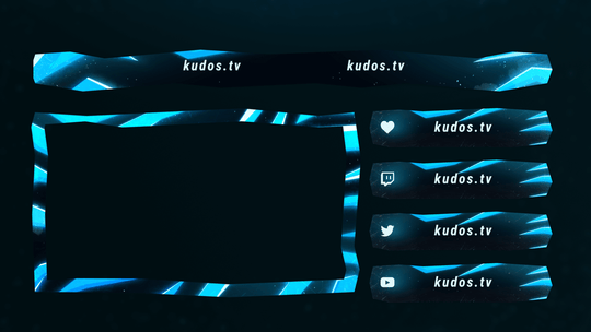 Rift — Stream Header, Label and Webcam Overlay Pack for OBS