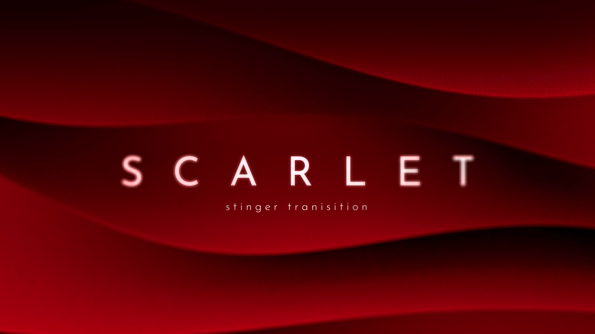 Scarlet - Stinger Transition for Twitch, Youtube and Facebook