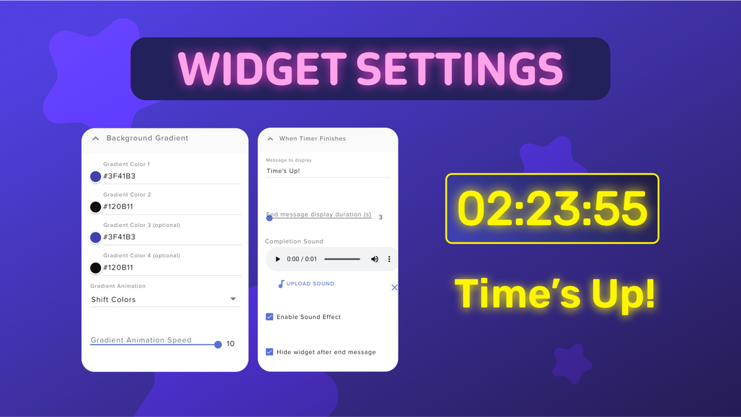 Twitch Countdown Timer Widget for StreamElements & OBS Studio