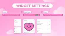 Load image into Gallery viewer, Horizontal Cute Kawaii Chat Widget
