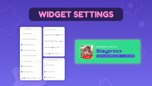 Load image into Gallery viewer, Cute Shoutout Widget for OBS • Automated Streamer Spotlight Overlay (StreamElements)
