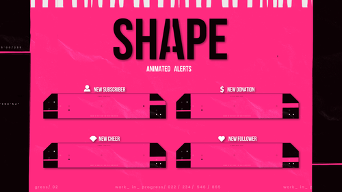 Shape - Animated Alerts for Twitch, Youtube and Facebook Gaming