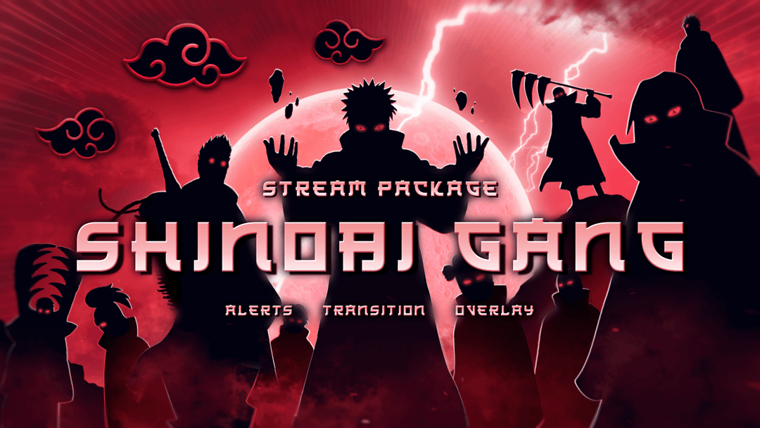 Shinobi Gang - Twitch Overlay and Alerts Package for OBS Studio