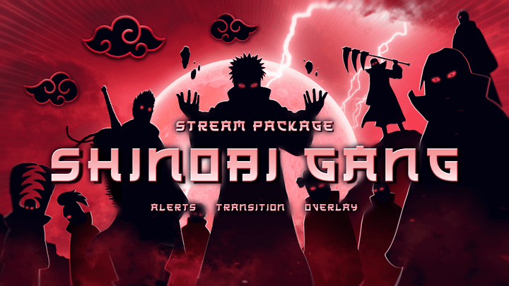 Shinobi Gang - Twitch Overlay and Alerts Package for OBS Studio