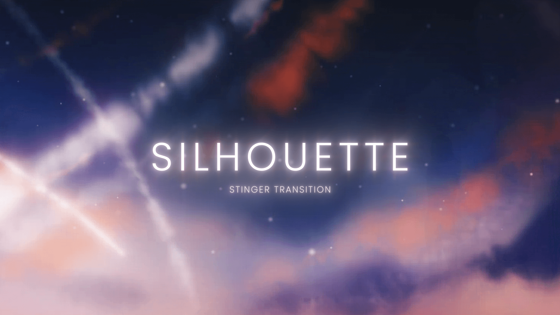 Silhouette - Stinger Transition for Twitch, Youtube and Facebook