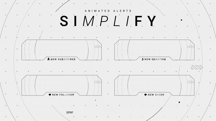 Simplify - Animated Alerts for Twitch, Youtube and Facebook Gaming