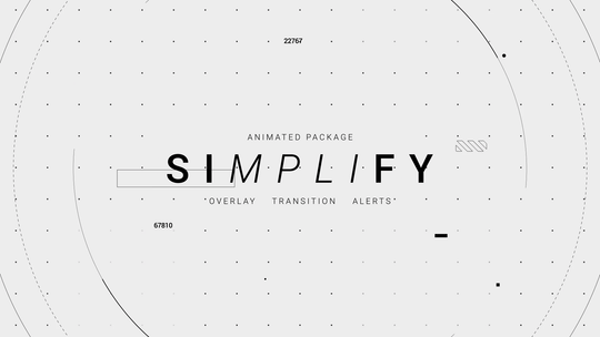 Simplify - Twitch Overlay and Alerts Package for OBS Studio