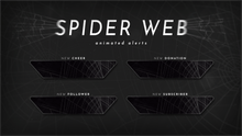 Load image into Gallery viewer, Spider Web - Animated Alerts for Twitch, Youtube and Facebook Gaming
