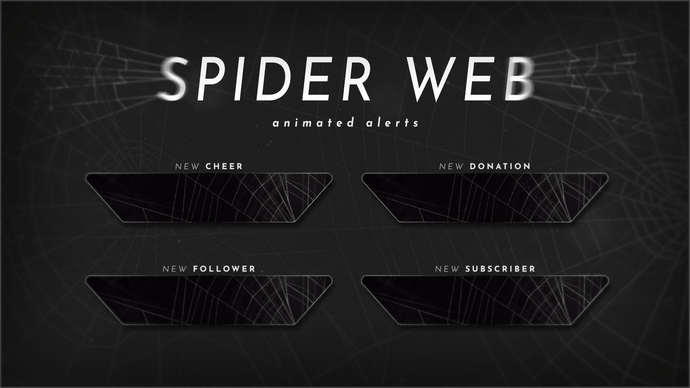 Spider Web - Animated Alerts for Twitch, Youtube and Facebook Gaming