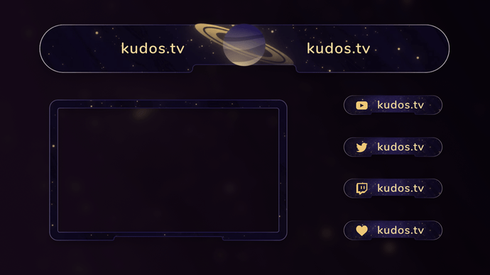 Solar — Stream Header, Label and Webcam Overlay Pack for OBS
