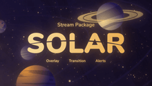 Load image into Gallery viewer, Solar - Twitch Overlay and Alerts Package for OBS Studio
