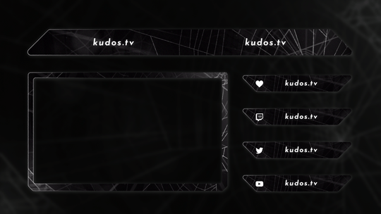 Spider Web — Stream Header, Label and Webcam Overlay Pack for OBS