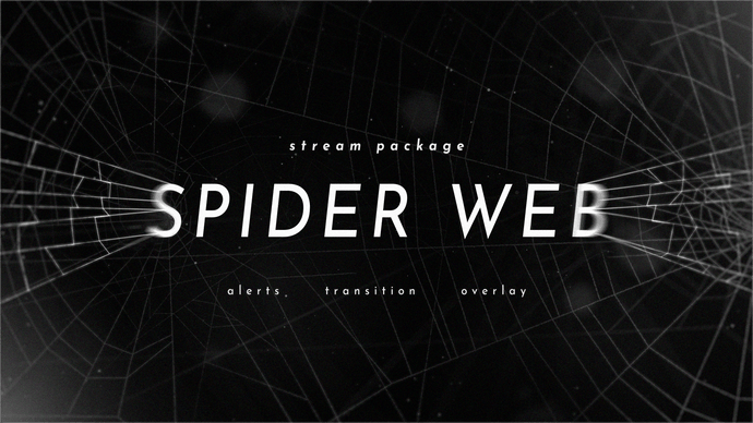 Spider Web - Twitch Overlay and Alerts Package for OBS Studio