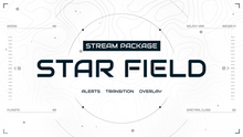 Load image into Gallery viewer, Starfield - Twitch Overlay and Alerts Package for OBS Studio
