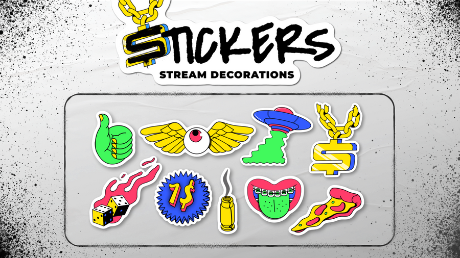 Stream Decorations for OBS & Streamlabs | Animated Overlays & Effects