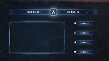 Load image into Gallery viewer, Strike  — Stream Header, Label and Webcam Overlay Pack for OBS
