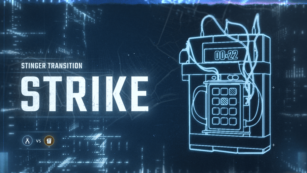 Strike - Stinger Transition for Twitch, Youtube and Facebook