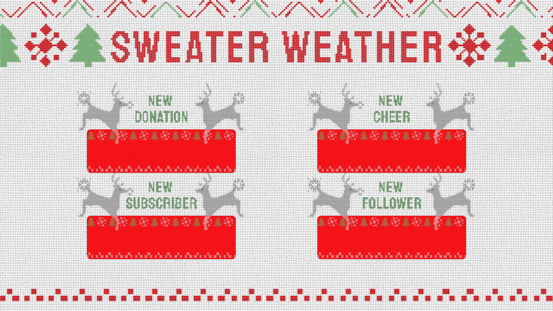 Sweater Weather - Animated Alerts for Twitch and Youtube