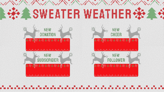 Sweater Weather - Animated Alerts for Twitch and Youtube