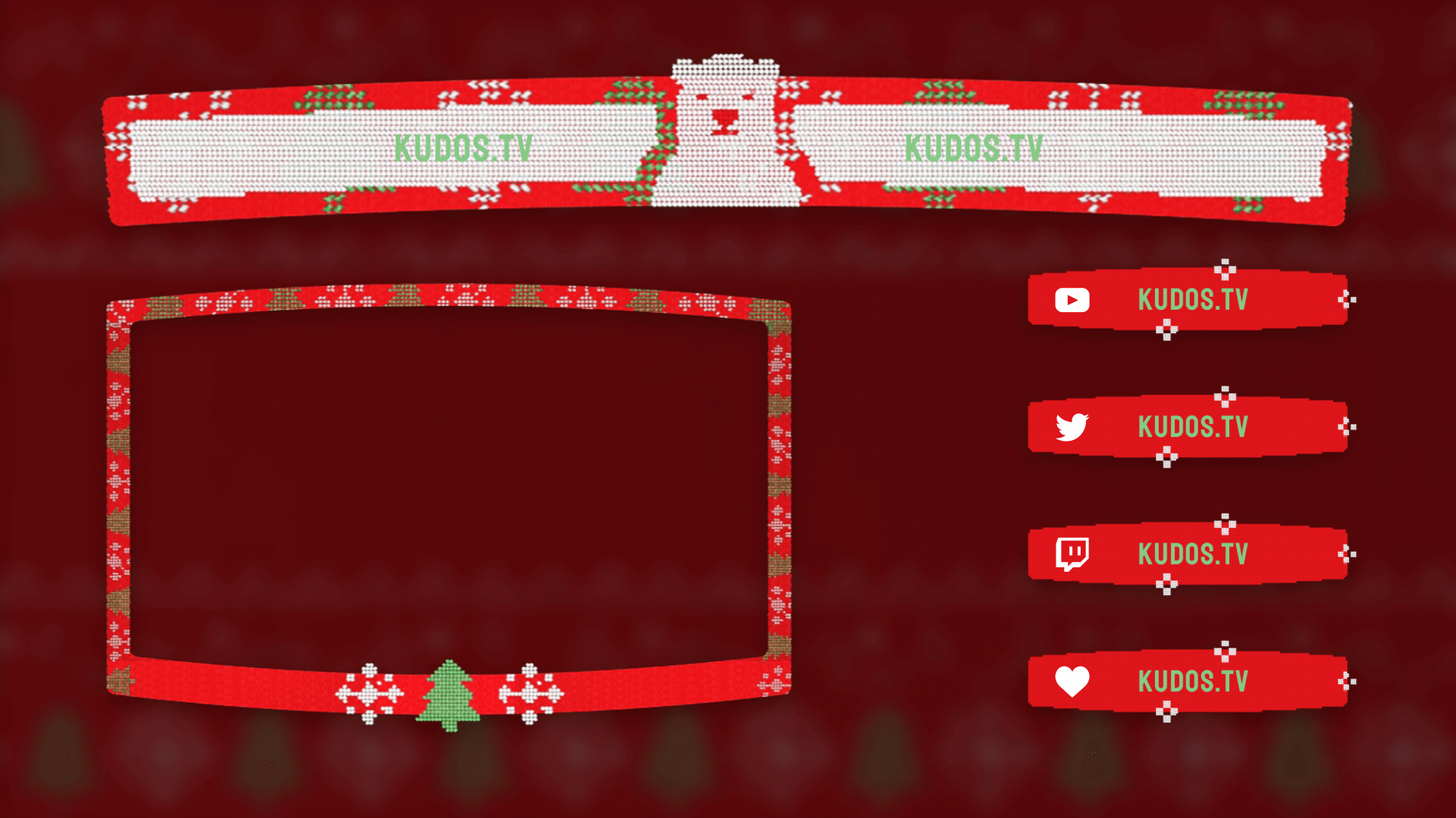 Sweater Weather — Stream Header, Label and Webcam Overlay Pack for OBS