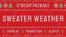 Load image into Gallery viewer, Sweater Weather — Stream Header, Label and Webcam Overlay Pack for OBS
