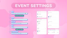 Load image into Gallery viewer, Cute Kawaii Pink Twitch Chat Widget for StreamElements &amp; OBS Studio
