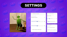 Load image into Gallery viewer, Twitch GIF Sticker Widget • Animated Chat Reactions Overlay • StreamElements OBS Widget • Youtube &amp; Twitch • Fun Tenor GIF Alerts
