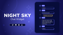 Load image into Gallery viewer, Night Sky Twitch Chat Widget for StreamElements &amp; OBS Studio
